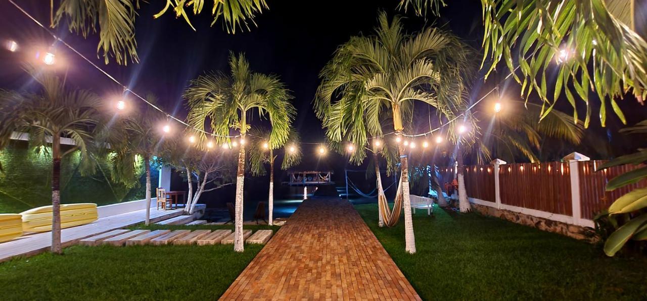 Casita Maya Bacalar Esterno foto