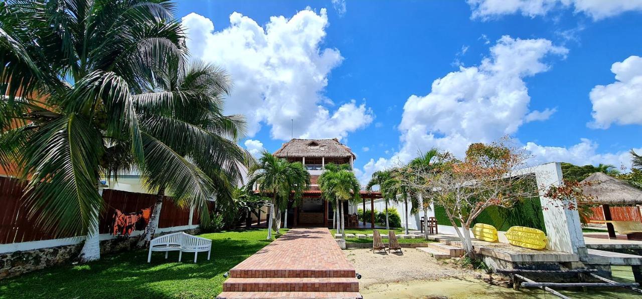 Casita Maya Bacalar Esterno foto
