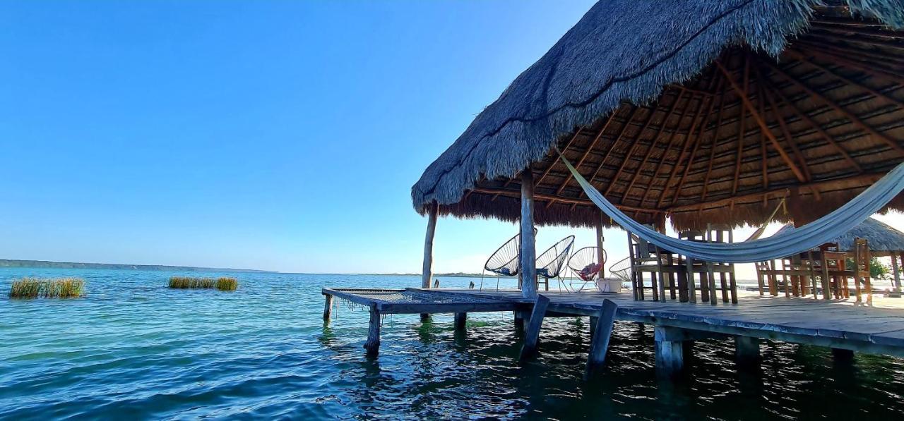 Casita Maya Bacalar Esterno foto