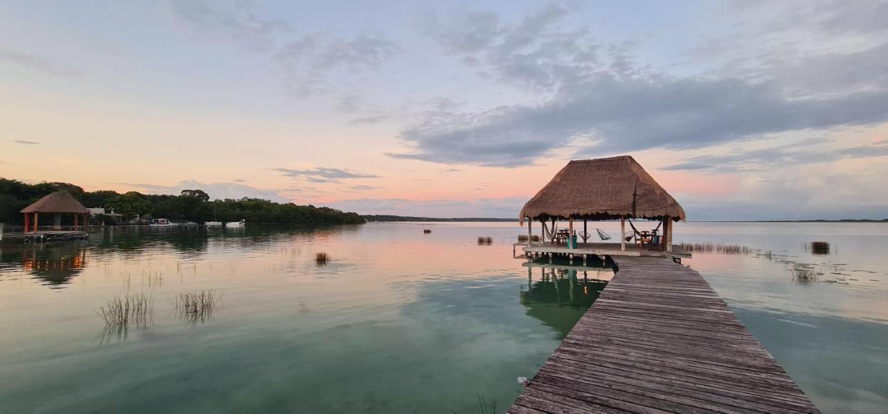 Casita Maya Bacalar Esterno foto