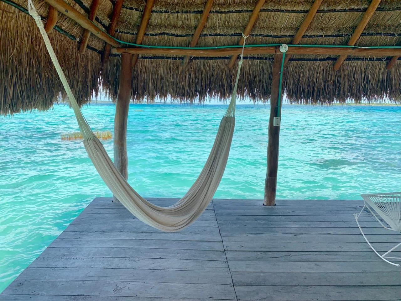 Casita Maya Bacalar Esterno foto