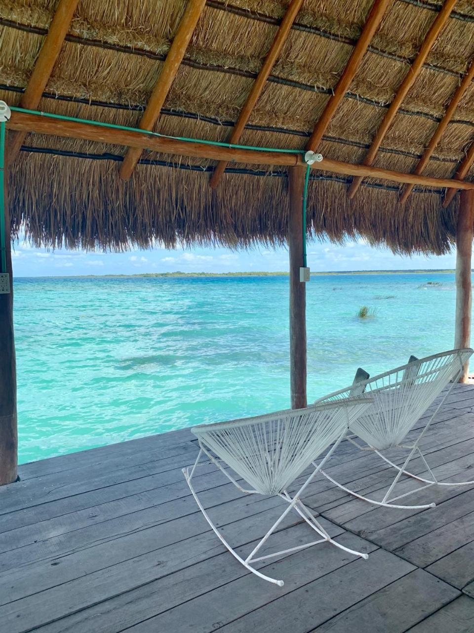 Casita Maya Bacalar Esterno foto